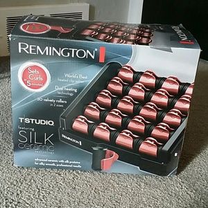 Remington silk ceramic hair curlers, heated